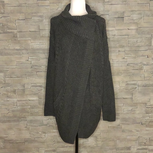 RD Style Sweaters - RD Style long charcoal grey cardigan
